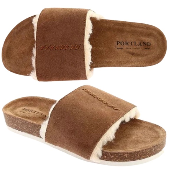 Portland Boot Company Shoes - Portland Boot Company Cozy Slide Slipper Suede NWB